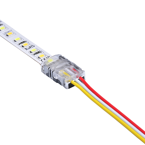 FTLIGHT LED nauhaliitin CCT PRO 10mm IP20 nauha/johto 3-pin (5kpl/pss)