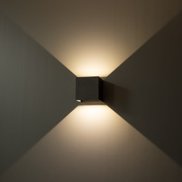 [50225] FTLIGHT IINA LED Seinävalaisin, 2x5W, 3000K, 570lm, säädettävä keila, musta